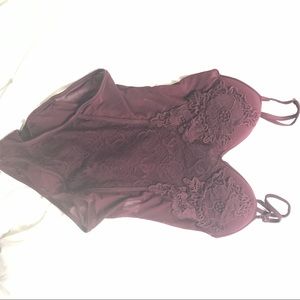 Cute red velvet shirt